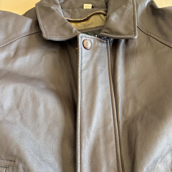 Vintage Walden Mens Brown Leather Bomber Jacket Excellent Cond Size Large - Picture 4 of 13